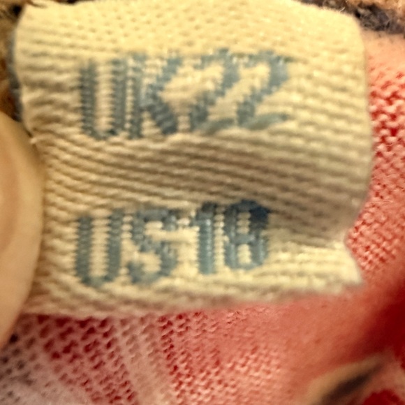 Boden Vintage Red Floral Button Up Blouse Women’s US 18 Tailored - Picture 3 of 4